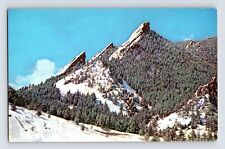 Postcard Colorado Boulder CO Flatiron Mountains Baseline Road 1960s Unposted picture