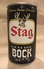 USBC #126-2 Vintage Stag Genuine Bock Beer Can Bottom Opened Carling NEAT picture