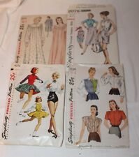 4 Vtg 1960's Sewing Pattern Lot Women's Clothing Junior SZ 12 Simplicity picture