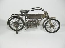 Vintage Tin Plate WWI Style Henderson Motorcycle 1:10 Scale 12