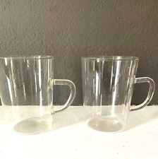 Vintage 2 Saale Glas Feuerfest Glass Coffee / Tea Cup Beautiful Design picture