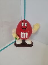 Vtg 1992 Red M&M Candy Dispenser Green M&M In Hand Collectible MM Peanut Melted picture