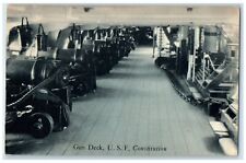 1940 Gun Deck USF Constitution Boston  Massachusetts MA Vintage Antique Postcard picture