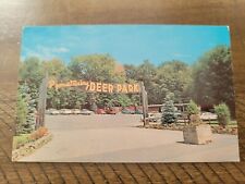 Postcard PA Pennsylvania Jamestown Deer Park Animal Roadside Attraction picture