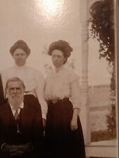 Vintage black and white photo People late 1800's or early 1900's 8x10 Mounted picture