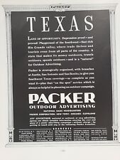 1935 Packer Outdoor Advertising Texas Billboards Fortune Magazine Print Ad picture