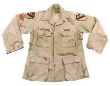 DCU Combat Coat Medium R US Army Cavalry 3 Color Desert Storm Camo Uniform USGI picture