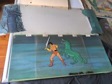 BLACKSTAR animation cel production art cartoons vintage He-Man background X1 picture