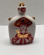 Vintage Lomonosov Russia Porcelain Vodka Flask/Decanter Made In USSR picture