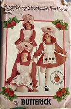 Vintage 1983 STRAWBERRY SHORTCAKE Costume UNCUT Butterick Sewing Pattern 6193 picture