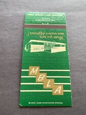 Vintage Matchbook: “Mutual Building & Loan Association - MBLA” Weatherford picture