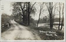 PALM, PA * RPPC * GRAND DRIVE * UPPER PERKIOMEN CREEK * 1916 picture