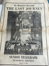 Vintage Newspaper Sunday Telegraph Memorial Edition, Sir Winston Churchill picture