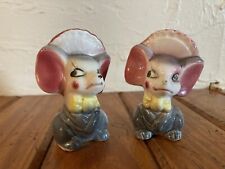Vintage Miniature Mouse Set Of 2 Mini Figurines / Salt Pepper Shakers? picture