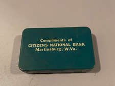 Citizens National Bank Martinsburg WV Vintage Metal Advertising Tin picture