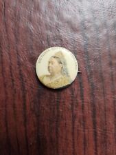Antique American Pepsin Gum Co Victoria Queen of England 1896 Pinback Button Pin picture