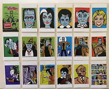 REPRINT OF THE MUNSTERS T.V. THEATRE STICKERS DONE AS 16 CARD SET SIZE 3.5