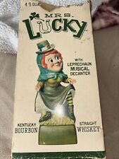 Vintage Hoffman Distilling Mrs. Lucky Leprechaun Musical Decanter 1974 picture