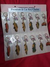 NOS-Vintage Full sheet Classic care Keychains made in Taiwan  picture