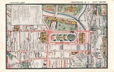 Location Card Providence RI Civic Center Map Postcard A559 picture
