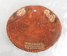 Vintage Ozarks Faux Wood Plate 