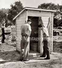 Outhouse One Holer, Vintage 1930s New Deal Rural Great Depression Bathroom picture