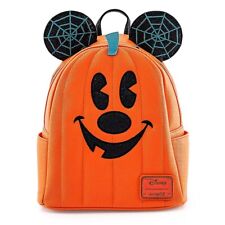 Disney Parks Mickey Mouse Jack-O'-Lantern Pumpkin Mini Backpack by Loungefly NEW picture