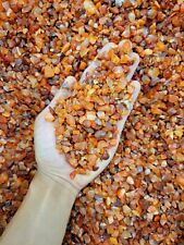 Tumbled Carnelian Crystals Chips Bulk Gemstone Beads Undrilled Natural Stones picture