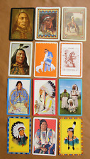 Lot Of 12 Western Native American Swap Cards Vintage picture