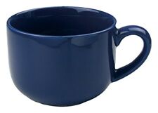 24 ounce Extra Large Latte Coffee Mug Cup or Soup Bowl with Handle - Navy Blue picture