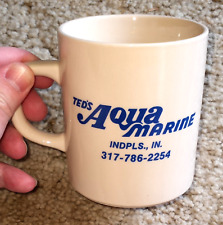 Vintage Ted's Aqua Marine Indianapolis Indiana Coffee Mug picture