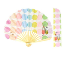 Mofu Sand Kawaii Kyo-sensu Traditional Japanese Folding Fan - Made in Japan picture