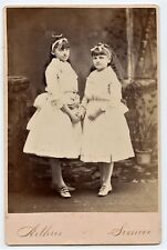 Victorian Teenage Girls,  Long Hair, Vintage Photo by Arthur, Simcoe ON Canada picture