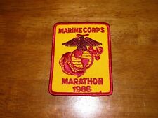 VINTAGE 1986 Marine Corps Marathon Patch - Original - USMC picture
