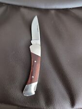 Vintage Rare Good Condition Buck USA 505 Brown Wooden Handle Pocket Knife picture