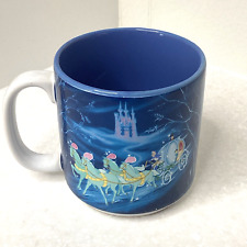 Disney Classic Cinderella Coffee Tea Mug Godmother Coach Vintage 90's picture