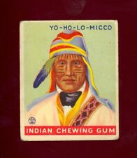 1933 Goudey Indian Gum #193 YO-HO-LO-MICCO  Series of 48 Red Panel VG no creases picture