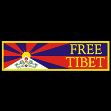 Free Tibet BUMPER STICKER or MAGNET Freedom decal magnetic democracy home rule picture