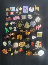 Vintage Lapel Pin Lot Of 50 Mixed Variety Advertising Sports USA Travel More LP4 picture