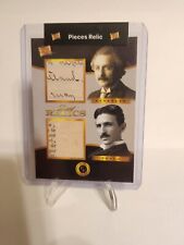 2023 Pieces of the Past Founders Edition A. Einstein & N. Tesla Dual Relic picture