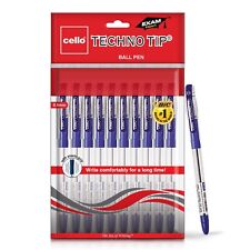 Cello Technotip Ball Pen Set | Pack of 10 | Blue Ball Pens |Lightweight Ball Pen picture
