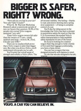 1978 Volvo: Bigger Is Safer Right Wrong Vintage Print Ad picture