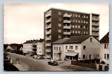 RPPC Schwabach Germany, Street View w/ Classic Cars VINTAGE Postcard picture