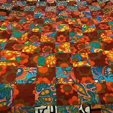 Handmade 1970’vintage patchwork quilt 380cm X 150cm Double Sided. picture