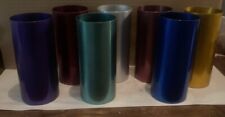 Lot of  7 Vintage Anodized Aluminum Drinking Tumblers Multicolor picture