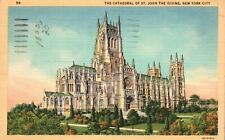 Vintage Postcard 1941 The Cathedral of St. John the Divine New York City NY picture