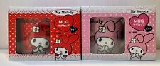 My Melody Sanrio Mugs, set of 2 Japan only ceramic  new unused  2019 Pink＆Red picture