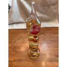 Galileo Glass Thermometer Large 5 Colored Spheres Scientific Multi Color picture