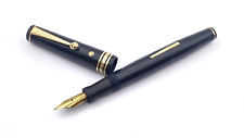 EVERSHARP EQUIPOISED FOUNTAIN PEN FULL SIZE IN BLACK 14K BROAD NIB CANADA picture