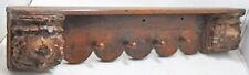 Antique Wooden Long Wall Décor Wall Shelf Original Old Hand Crafted Carved picture